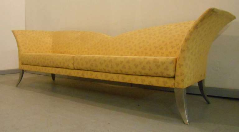 American Memphis Style Long Sofa