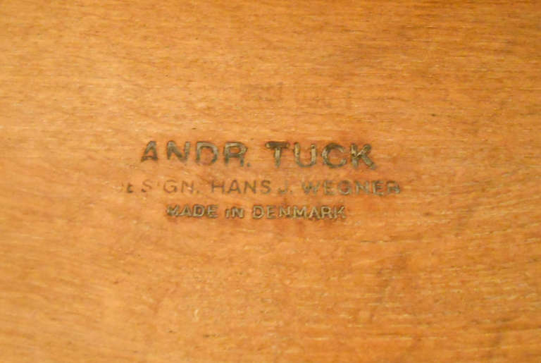 Bois Table basse Hans Wegner pour Andreas Tuck en vente