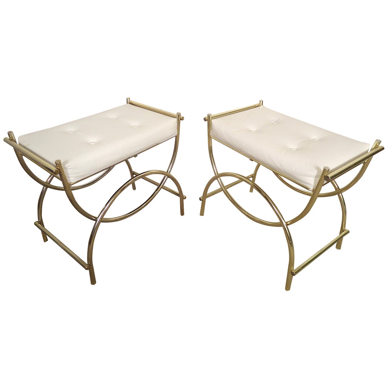 Single Mid-Century Tufted Ottoman by Koch Originals