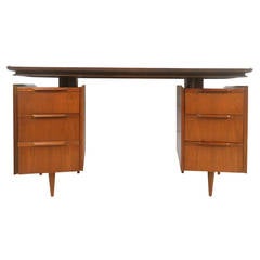 Mid-Century Modern American Walnut Floating Top Desk at 1stDibs | mid ...