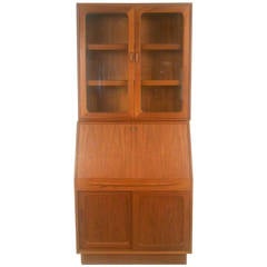 Mid-Century Modern Danish Teak Secretary Cupboard by Bernhard Pedersen & Son