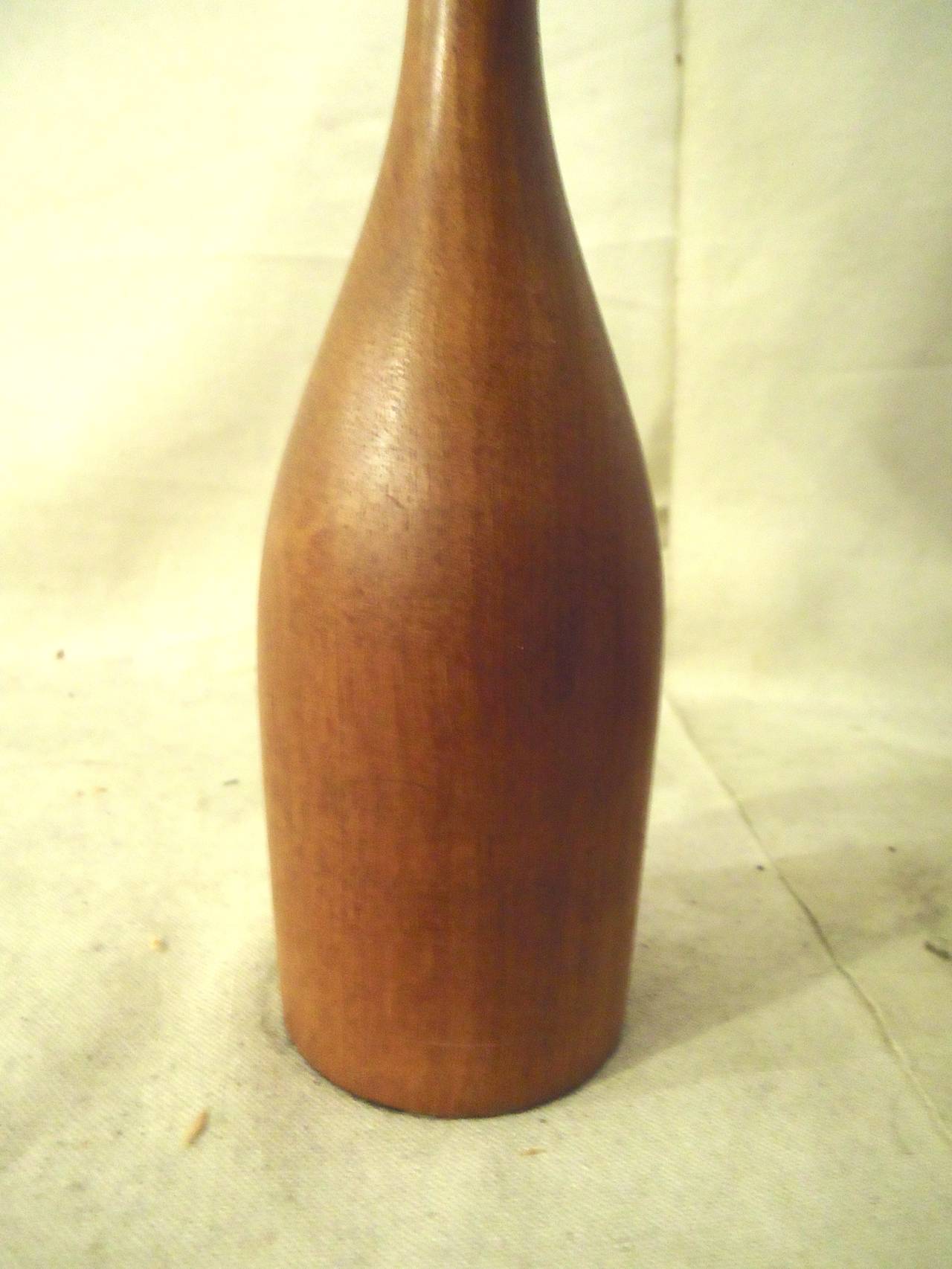 danish teak table lamp
