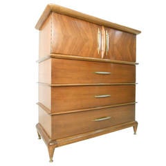 Mid-Century Modern "the Appointment" Highboy Dresser by Kent Coffey 8