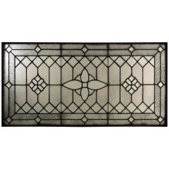 Victorian Era Leaded Textured Stain Glass Window