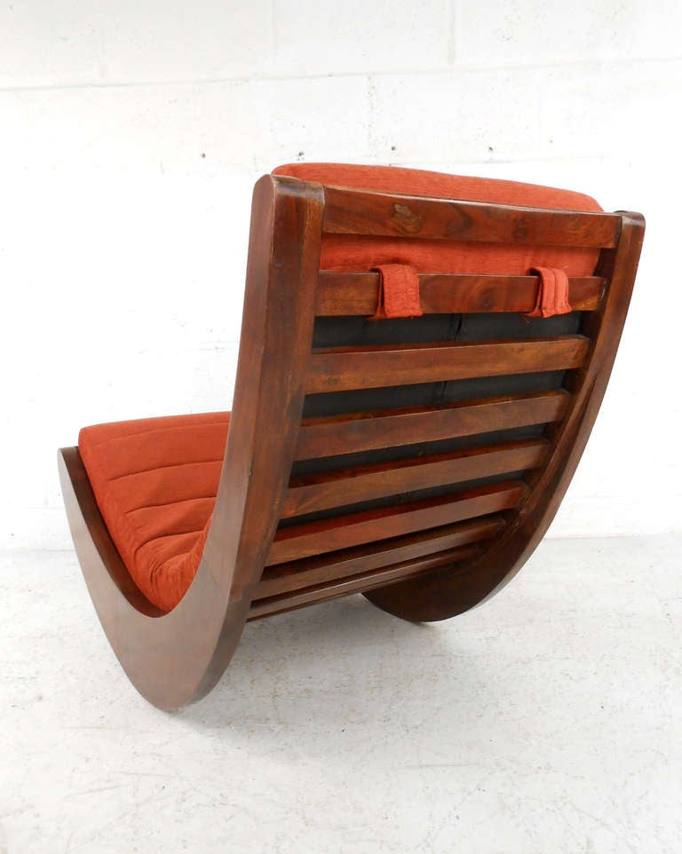 Mid-Century Modern Verner Panton Attributed Rocking Chair Relaxer