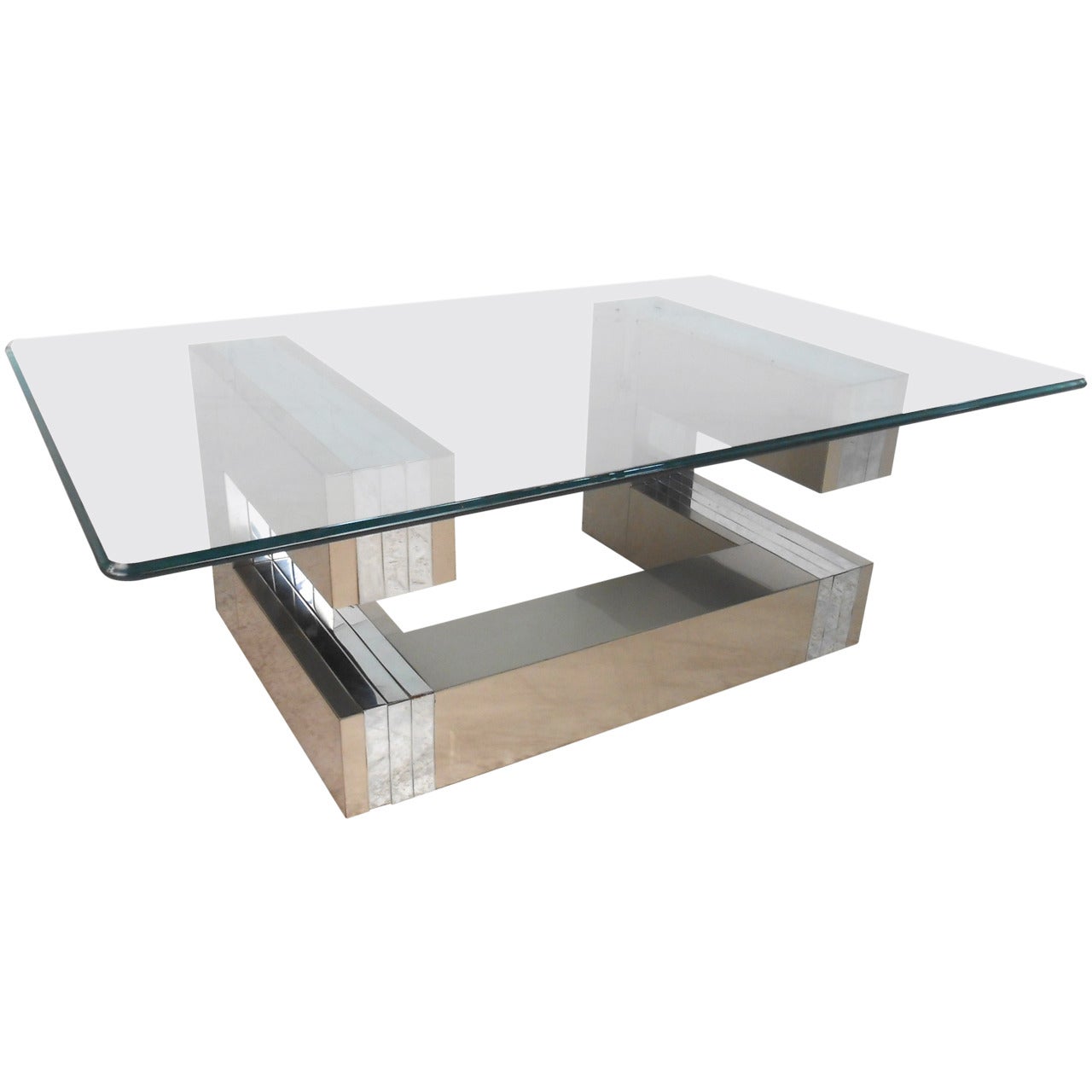 Modern Cityscape Style Coffee Table after Paul Evans