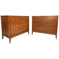 Vintage Pair of Mid-Century Modern "Simplex-II" Dressers by Kent Coffey