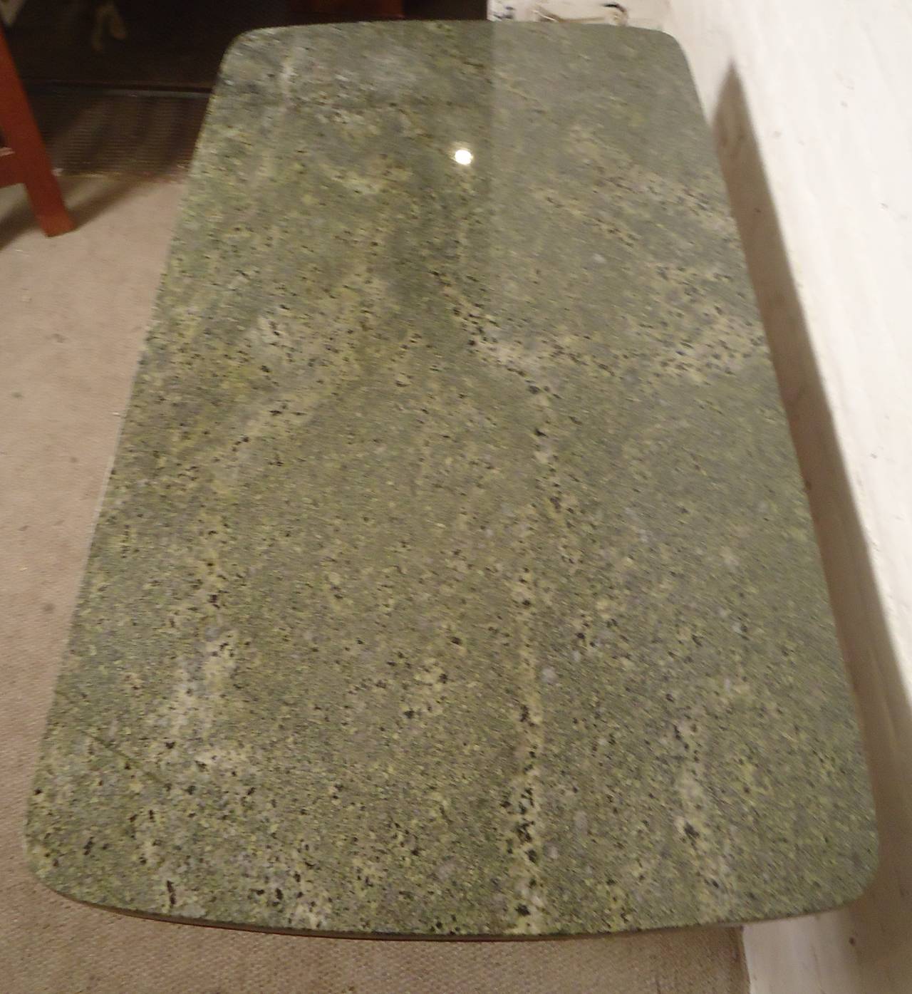 Vintage Dining Table with Gorgeous Marble Top 2