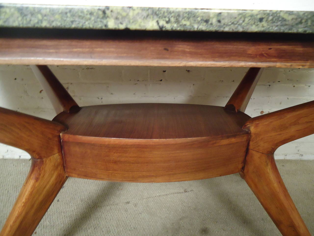 Vintage Dining Table with Gorgeous Marble Top 4