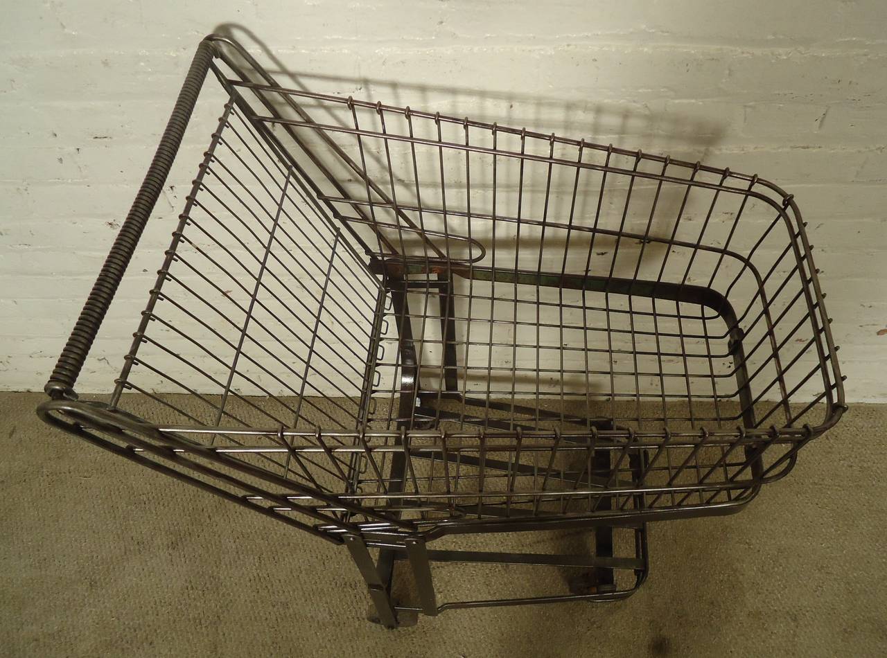 Single Industrial Metal Vintage Cart 5