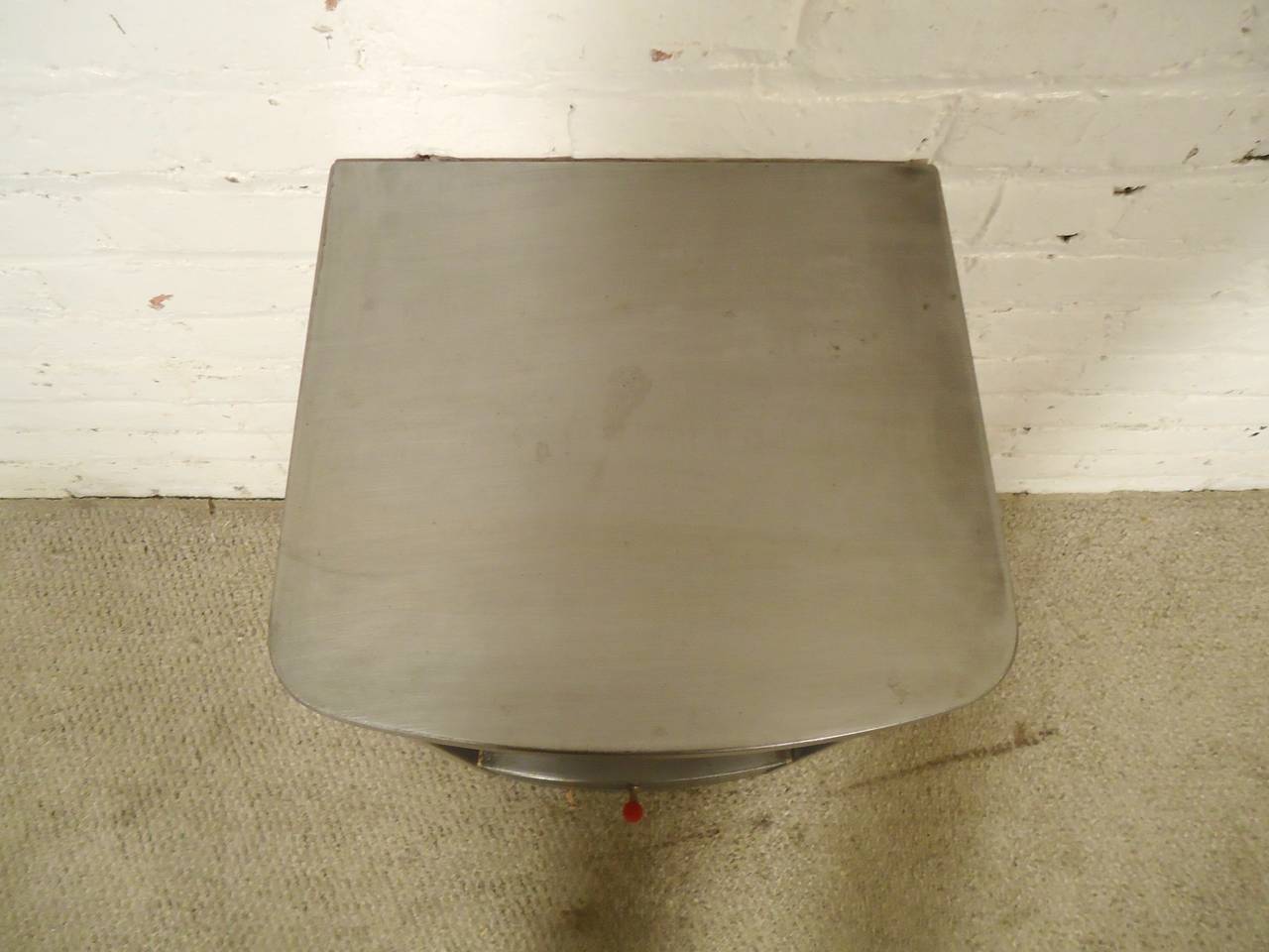Mid-20th Century Simmons Nightstand with Industrial Finish
