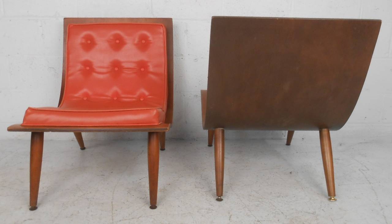 mid century scoop chair