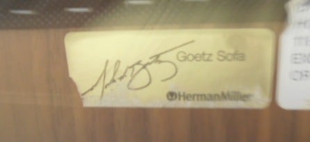Walnut Goetz Sofa for Herman Miller