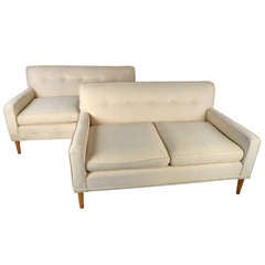 Used Pair Mid-Century Love Seats