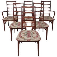 Set Of Six Ladder Back Chairs By Koefoed Hornslet