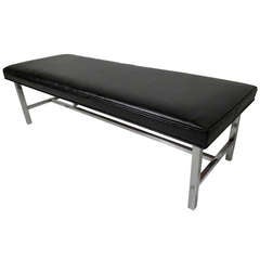 Mid-Century Modern Chrome Bench 6