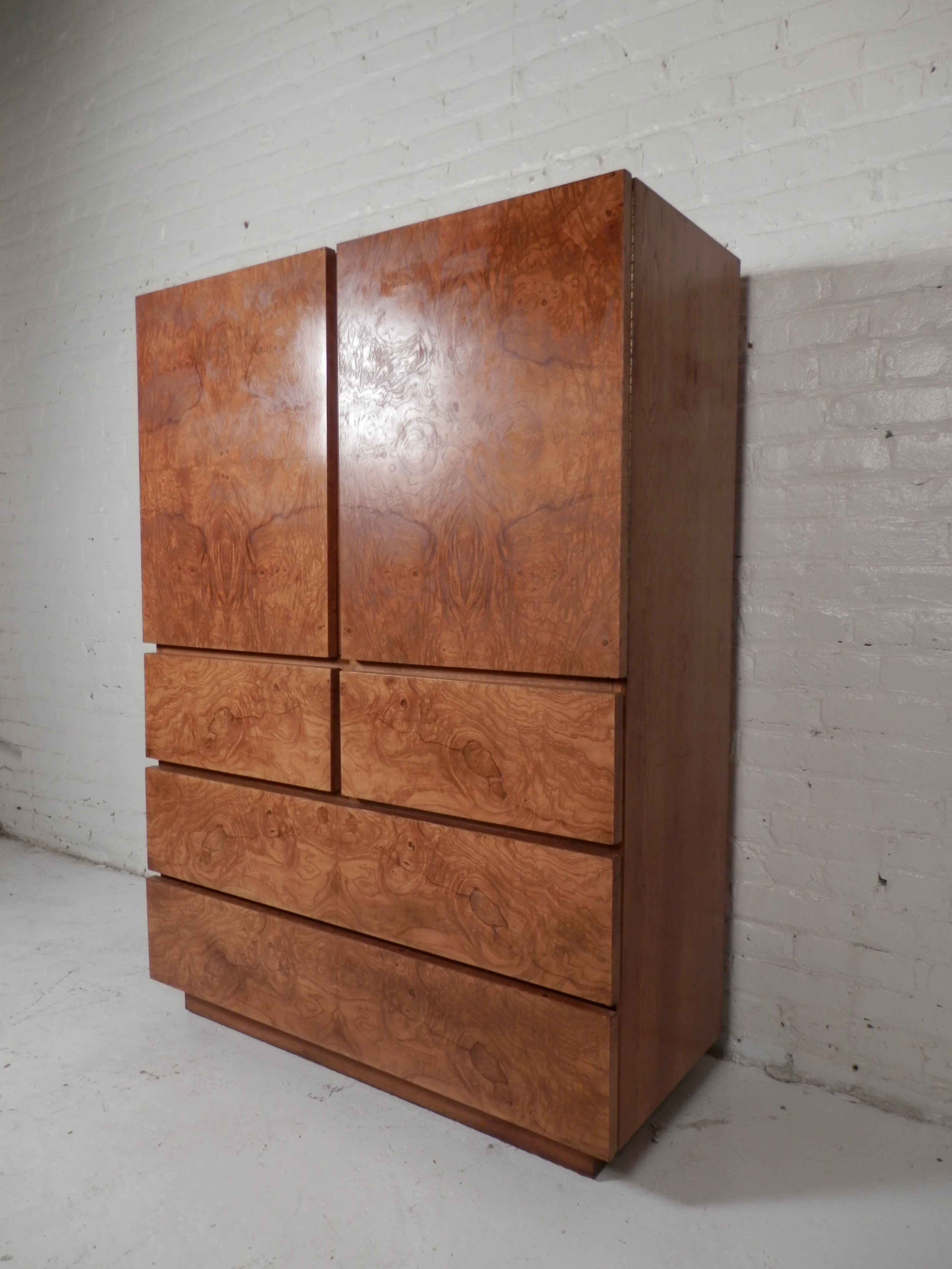 Large Burl Wood Cabinet