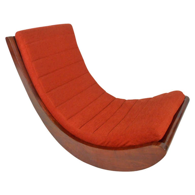 Verner Panton Attribué Rocking Chair Relaxer
