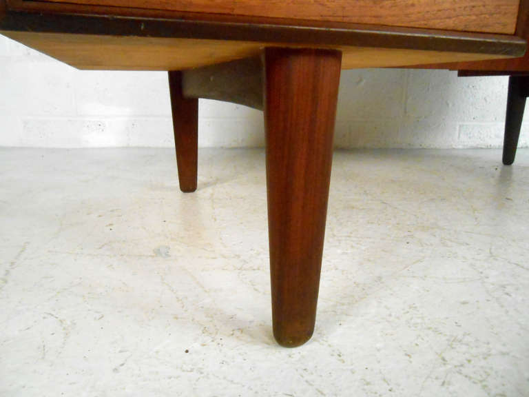 Mid-Century Danish Teak Floating Top Desk 3