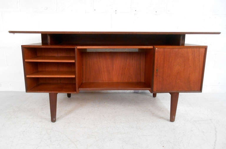 Mid-20th Century Mid-Century Danish Teak Floating Top Desk