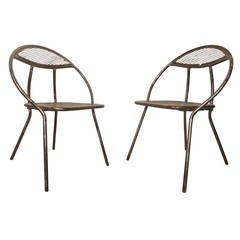 Mid-Century Metal Patio Chairs by Rid-Jid