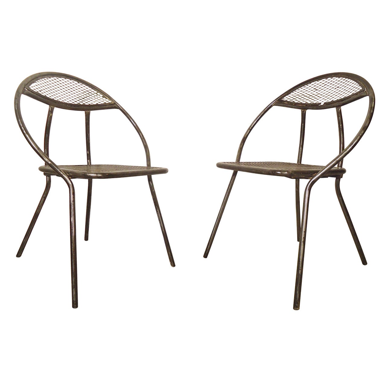 Mid-Century Metal Patio Chairs by Rid-Jid