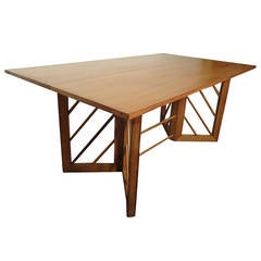 Mid-Century Modern Folding Console or Dining Table