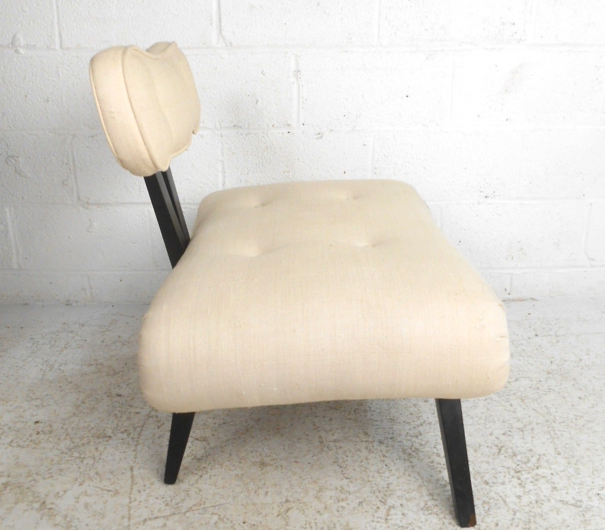 Mid-20th Century Unique Mid-Century Modern Hollywood Style Slipper Chair by Grosfeld House