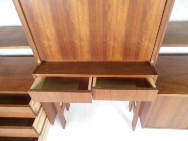 Walnut Modular Shelving System