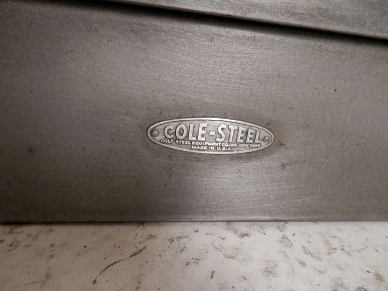 American Cole Steel Industrial Metal File Cabinet 