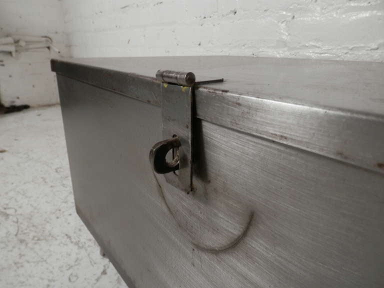 Refurbished Metal Trunk Coffee Table 1