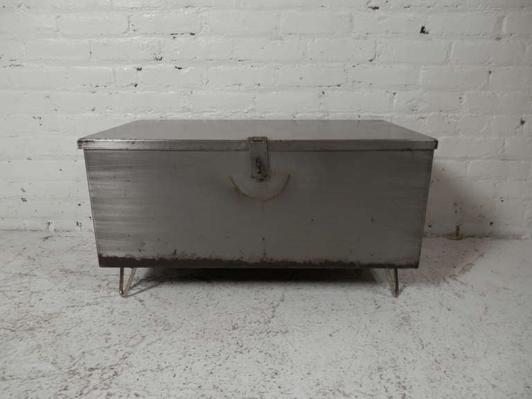 Refurbished Metal Trunk Coffee Table 4