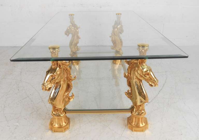 Hollywood Regency Maison Charles Style Coffee Table