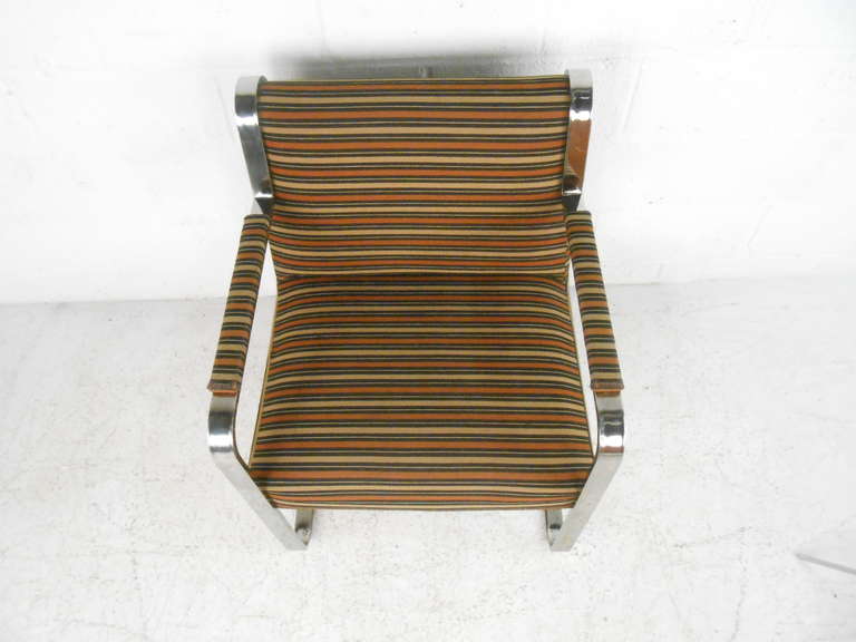 Mid-Century Modern Chrome Side Chair 1