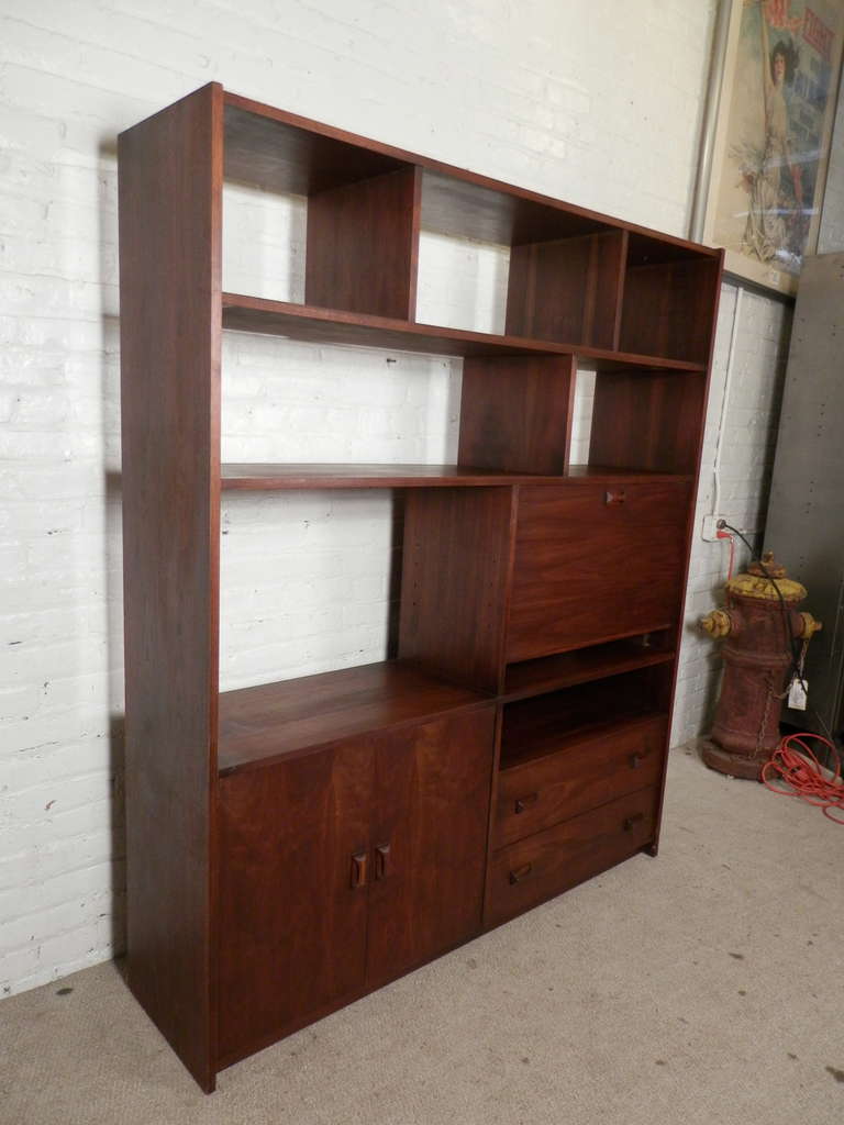 Mid-20th Century Danish Modern Style Wall Unit / Room Divider