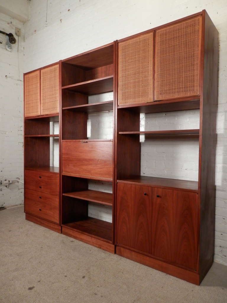 Mid-20th Century Outstanding Three Piece Wall Unit By Founders