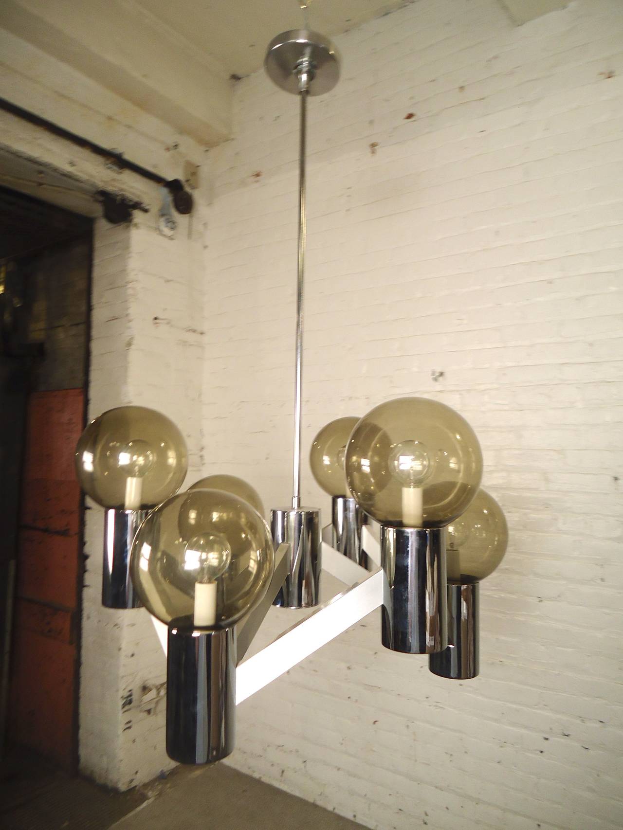 mid century globe chandelier