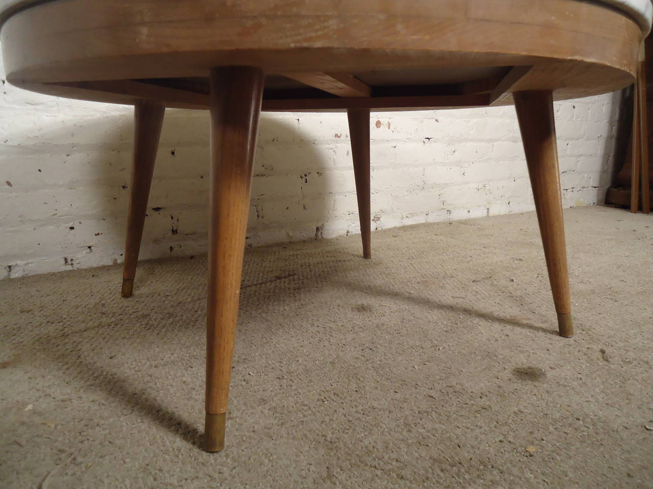 Mid-20th Century Paul McCobb Inspired Coffee Table with Marble-Top
