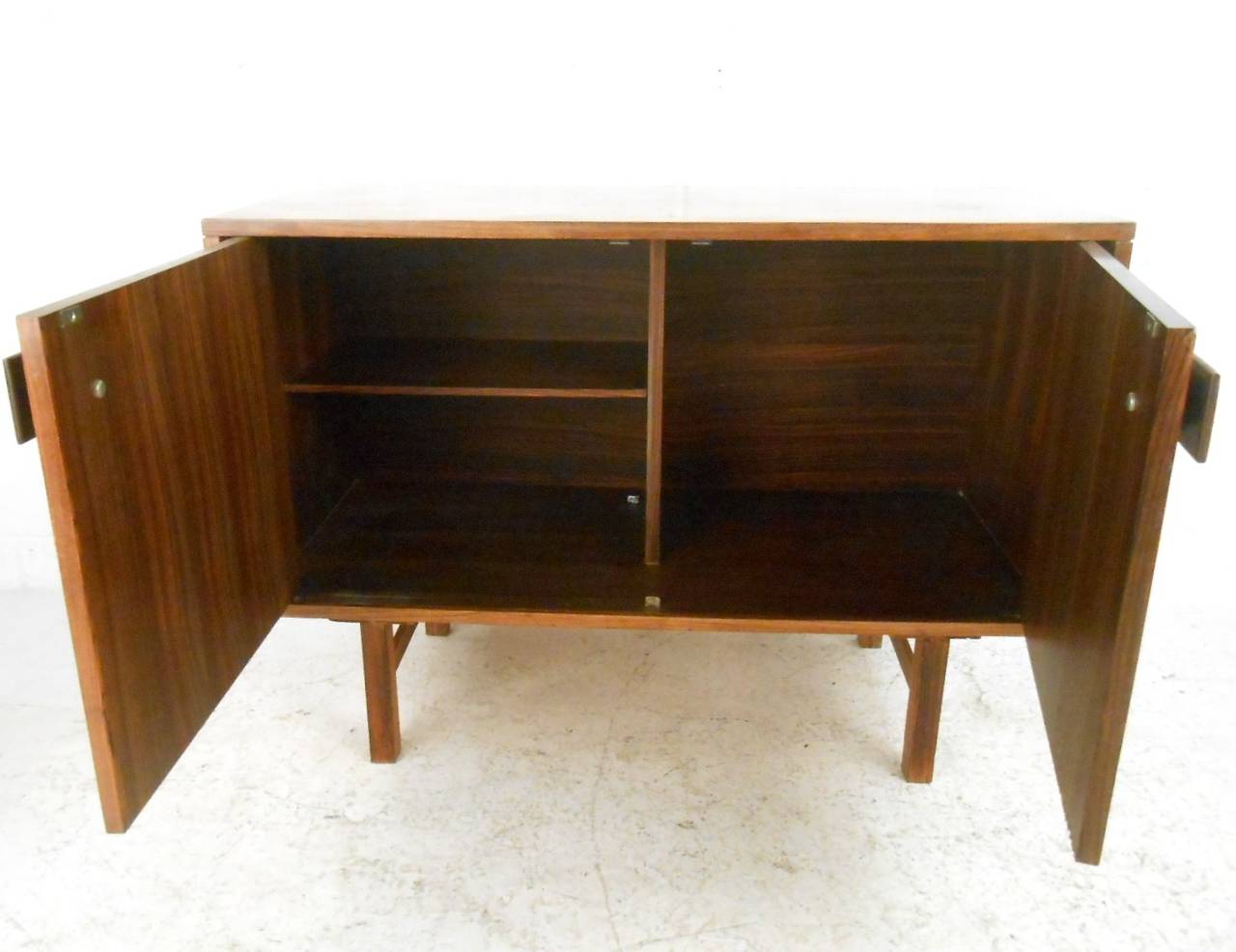 Mid-Century Modern Unique Mid-Century Rosewood Storage Cabinet
