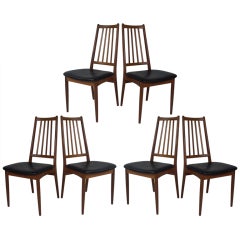Set of Six Teak Dining Chairs