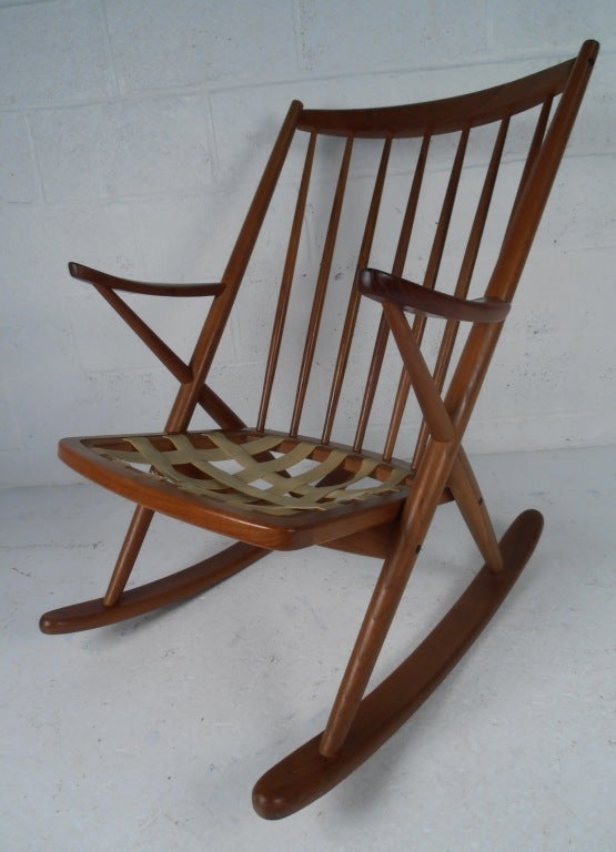 Frank Reenskaug Teak Rocker for Bramin Mobler