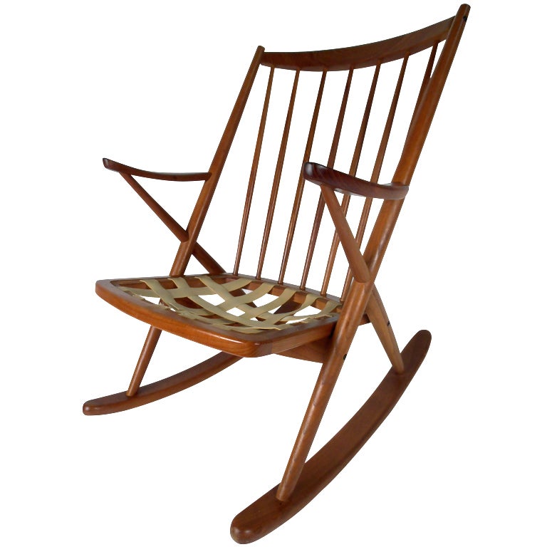 Frank Reenskaug Teak Rocker for Bramin Mobler