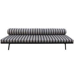 Vintage Muriel Coleman Outdoor Daybed in Striped Sunbrella fabric