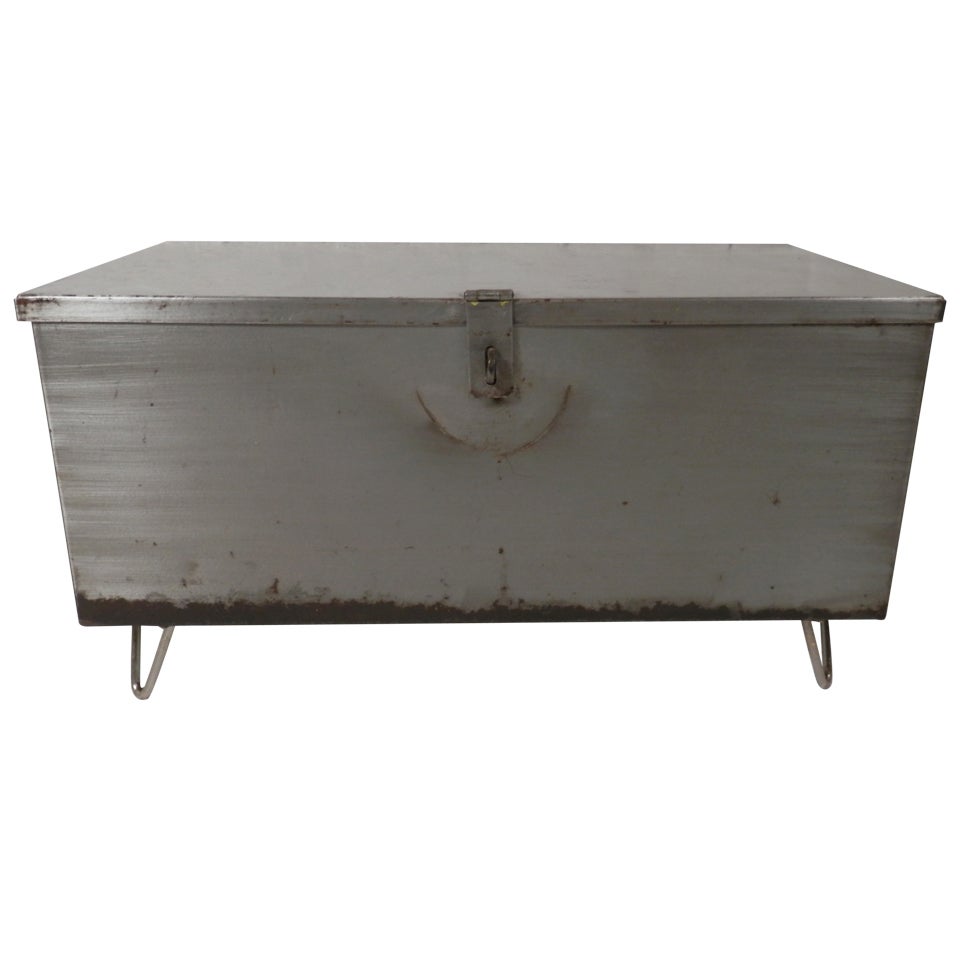 Refurbished Metal Trunk Coffee Table
