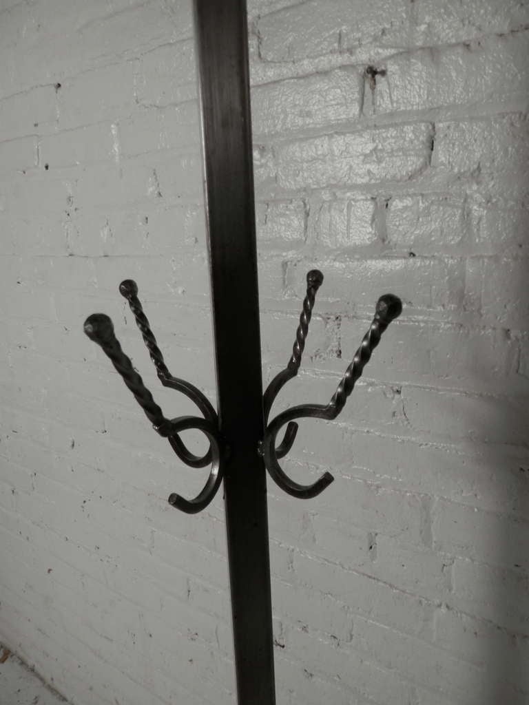Metal Coat Rack In Excellent Condition In Brooklyn, NY
