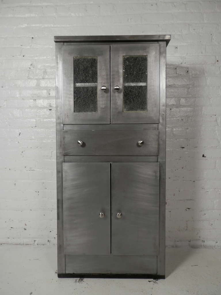 mid century metal cabinet