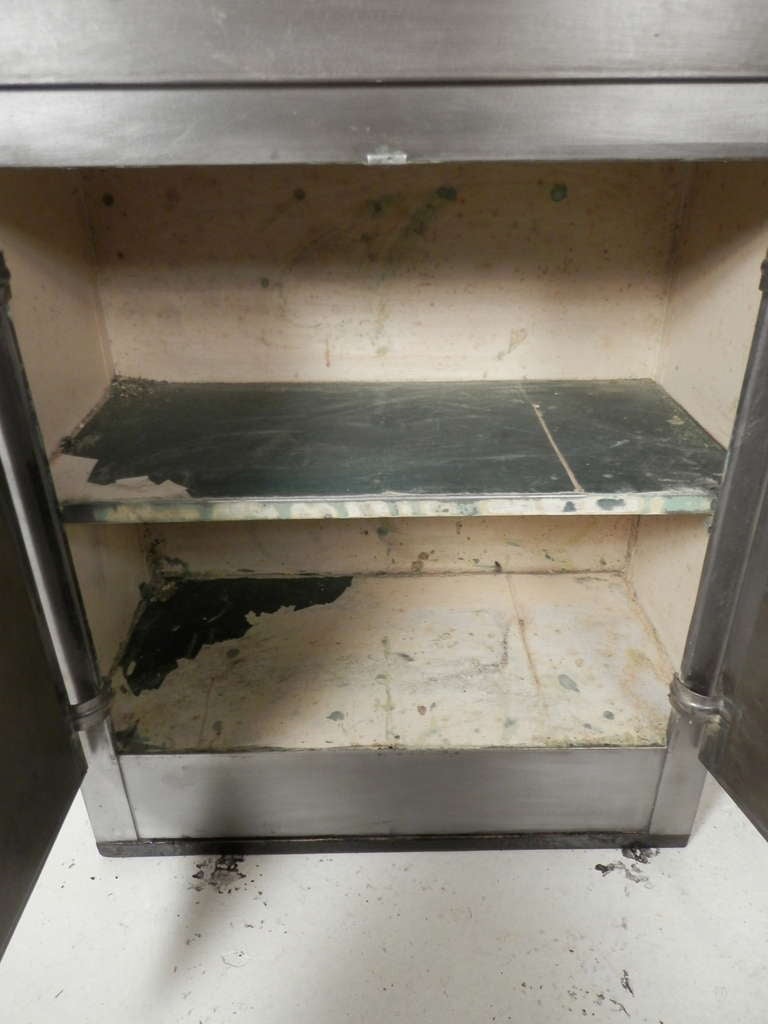 Mid-20th Century Tall Mid Century Modern Metal Cabinet