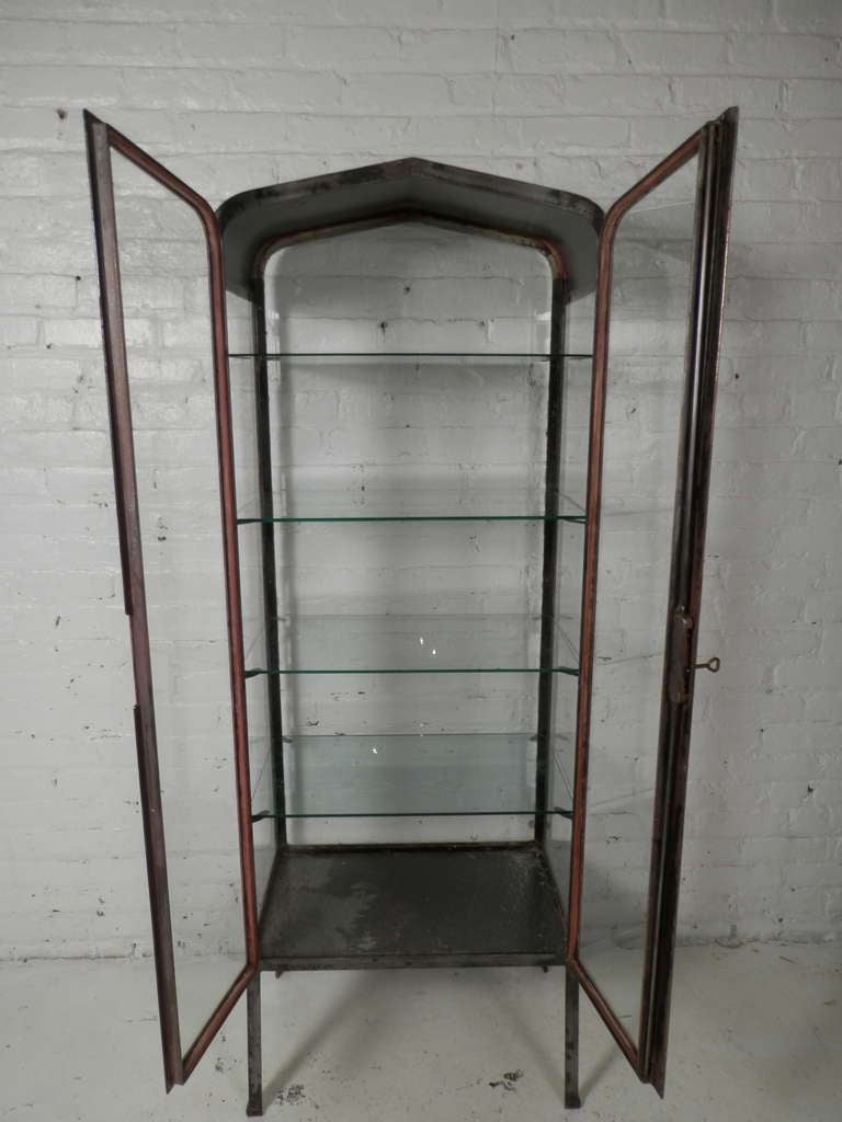 Industrial Vintage Apothecary Metal Cabinet