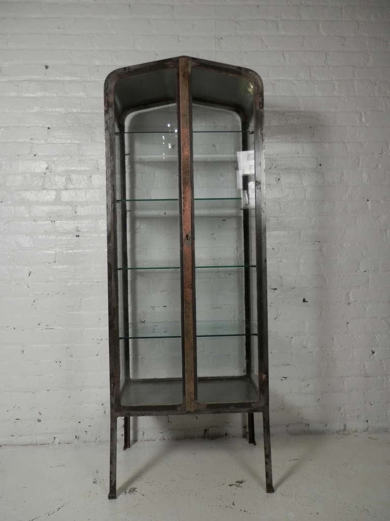 Mid-20th Century Vintage Apothecary Metal Cabinet