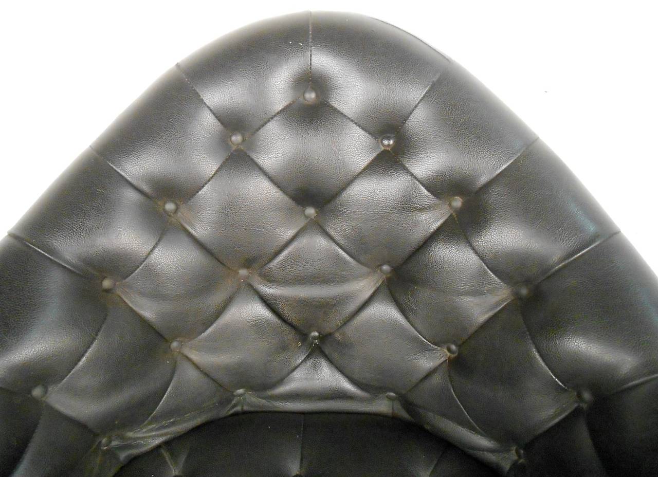 Mid-Century Modern Adrian Pearsall Style Tufted, Swivel Desk Chair 1